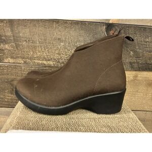ALEGRIA Pull On Comfort Boots BROWN NADYA ‎ FLEECE 38/8